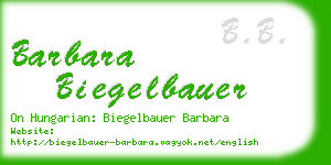 barbara biegelbauer business card